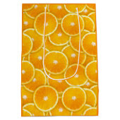 Sac Cadeau Moyen Tranches oranges (Dos)