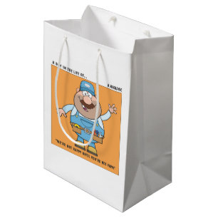 Sac Cadeau Moyen Travailler comme un Humour mécanique