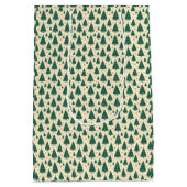 Sac Cadeau Moyen Trees and Snowflakes (Dos)