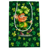 Sac Cadeau Moyen Trèfle vert (Devant)