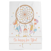 Sac Cadeau Moyen Tribal Dreamcatcher Boho Avoir un bébé (Dos)