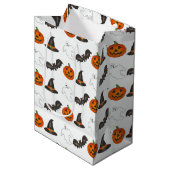 Sac Cadeau Moyen Trick or Treat Halloween chauve-chauve-souris Citr (Devant Angle)