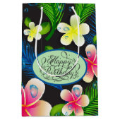 Sac Cadeau Moyen Tropical Birthday Floral Medium Gift Bag (Devant)