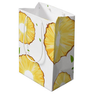 Sac Cadeau Moyen TROPICAL ÉTÉ Aiguille FRUITS motif de tranche