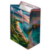 Sac Cadeau Moyen Tropical Maui Island Paradise (Dos Angle)