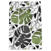 Sac Cadeau Moyen Tropical print monstera leaves scissors jungle exo (Dos)