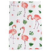 Sac Cadeau Moyen Tropical rose Flamingo (Dos)