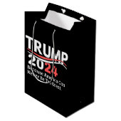 Sac Cadeau Moyen trump 2024 (Devant Angle)