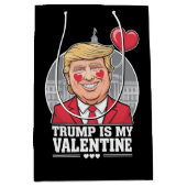 Sac Cadeau Moyen Trump est ma Saint Valentin (Devant)