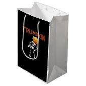 Sac Cadeau Moyen Trumpkin Halloween Funny Classic (Devant Angle)