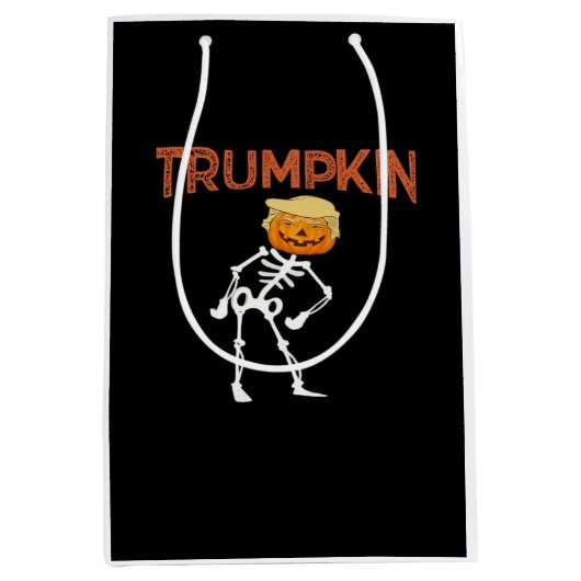 Sac Cadeau Moyen Trumpkin Halloween Funny Classic (Devant)