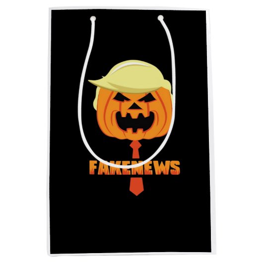 Sac Cadeau Moyen Trumpkin rend Halloween grand à nouveau - Nouvelle (Devant)