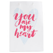 Sac Cadeau Moyen Tu es mon coeur (Devant)