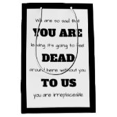 Sac Cadeau Moyen Tu es mort pour nous (Devant)