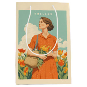 Sac Cadeau Moyen Tulip Dreams en Hollande