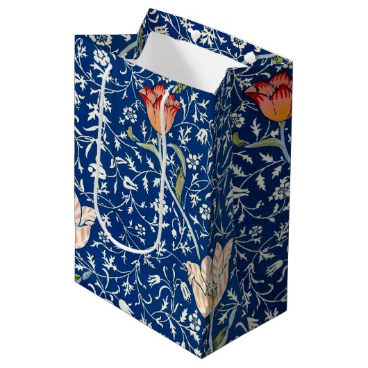 Sac Cadeau Moyen Tulipe, William Morris (Devant Angle)
