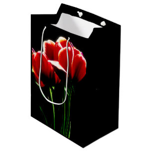 Sac Cadeau Moyen Tulipes rouges