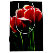 Sac Cadeau Moyen Tulipes rouges (Devant)