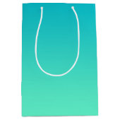 Sac Cadeau Moyen Turquoise Ombre (Devant)