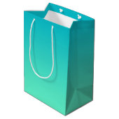 Sac Cadeau Moyen Turquoise Ombre (Dos Angle)
