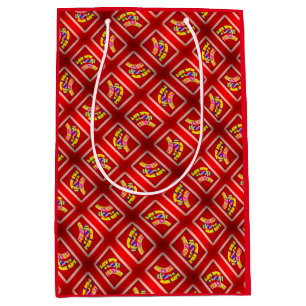 Sac Cadeau Moyen TUTEAU Coque PIPES CONCEPTION COULEUR ROUGE PLUS S