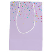 Sac Cadeau Moyen Tuxedo Chat avec Confetti et Ballons d'Anniversair (Dos)