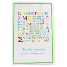 Typographie joyeuse et colorée de Noël