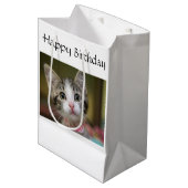 Sac Cadeau Moyen Un chaton mignon aux yeux verts (Devant Angle)