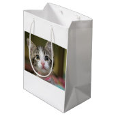 Sac Cadeau Moyen Un chaton mignon aux yeux verts (Dos Angle)