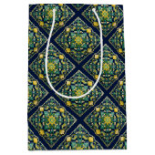 Sac Cadeau Moyen 💛 💚 💙 Un Chef-D'Oeuvre Azulejo Unique (Devant)