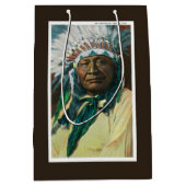 Sac Cadeau Moyen Un chef indien PortraitColorado d'Arapahoe (Devant)