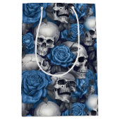 Sac Cadeau Moyen Un crâne et une série Rose 12 (Devant)