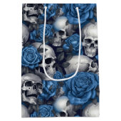 Sac Cadeau Moyen Un crâne et une série Rose 12 (Dos)