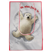 Sac Cadeau Moyen Un grand ange de neige (Dos)