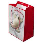 Sac Cadeau Moyen Un grand ange de neige (Dos Angle)