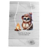 Sac Cadeau Moyen Un joyeux oiseau de camping | Anniversaire du camp (Dos)