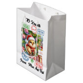 Sac Cadeau Moyen Un petit poussin est prêt pour Noël (Devant Angle)