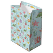 Sac Cadeau Moyen Under the Sea Party Colourful Ocean Creatures (Devant Angle)