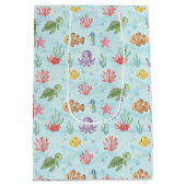 Sac Cadeau Moyen Under the Sea Party Colourful Ocean Creatures (Dos)