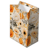 Sac Cadeau Moyen Une série florale d'automne 1 (Devant Angle)