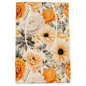 Sac Cadeau Moyen Une série florale d'automne 1 (Devant)