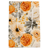 Sac Cadeau Moyen Une série florale d'automne 1 (Dos)