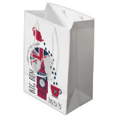 Sac Cadeau Moyen Une tache de thé anglais (Dos Angle)