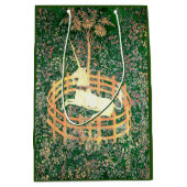 Sac Cadeau Moyen Unicorne En Captivité (Devant)