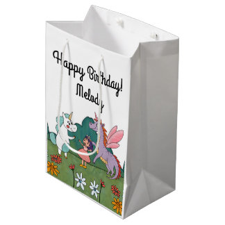 Sac Cadeau Moyen Unicorne magique