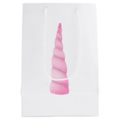 Sac Cadeau Moyen Unicorne rose Anniversaire (Dos)