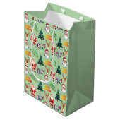 Sac Cadeau Moyen Unique Christmas Pattern Place on Medium Gift Bag (Devant Angle)