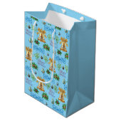 Sac Cadeau Moyen Unique Christmas Pattern Place on Medium Gift Bag (Devant Angle)