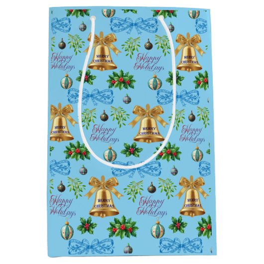 Sac Cadeau Moyen Unique Christmas Pattern Place on Medium Gift Bag (Devant)