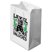 Sac Cadeau Moyen Unisex gamer Anniversaire âge dix-neuf (Dos Angle)